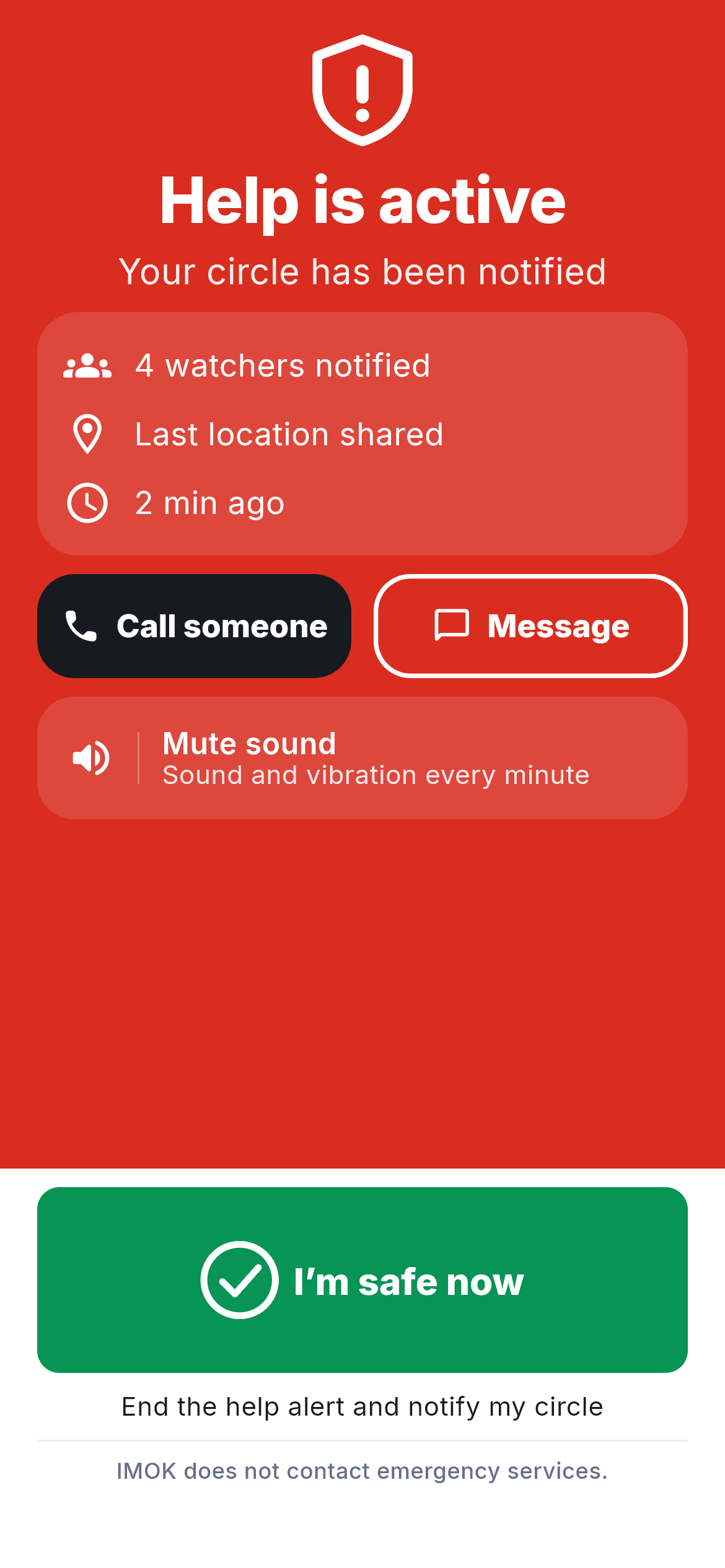 Help active — watchers notified